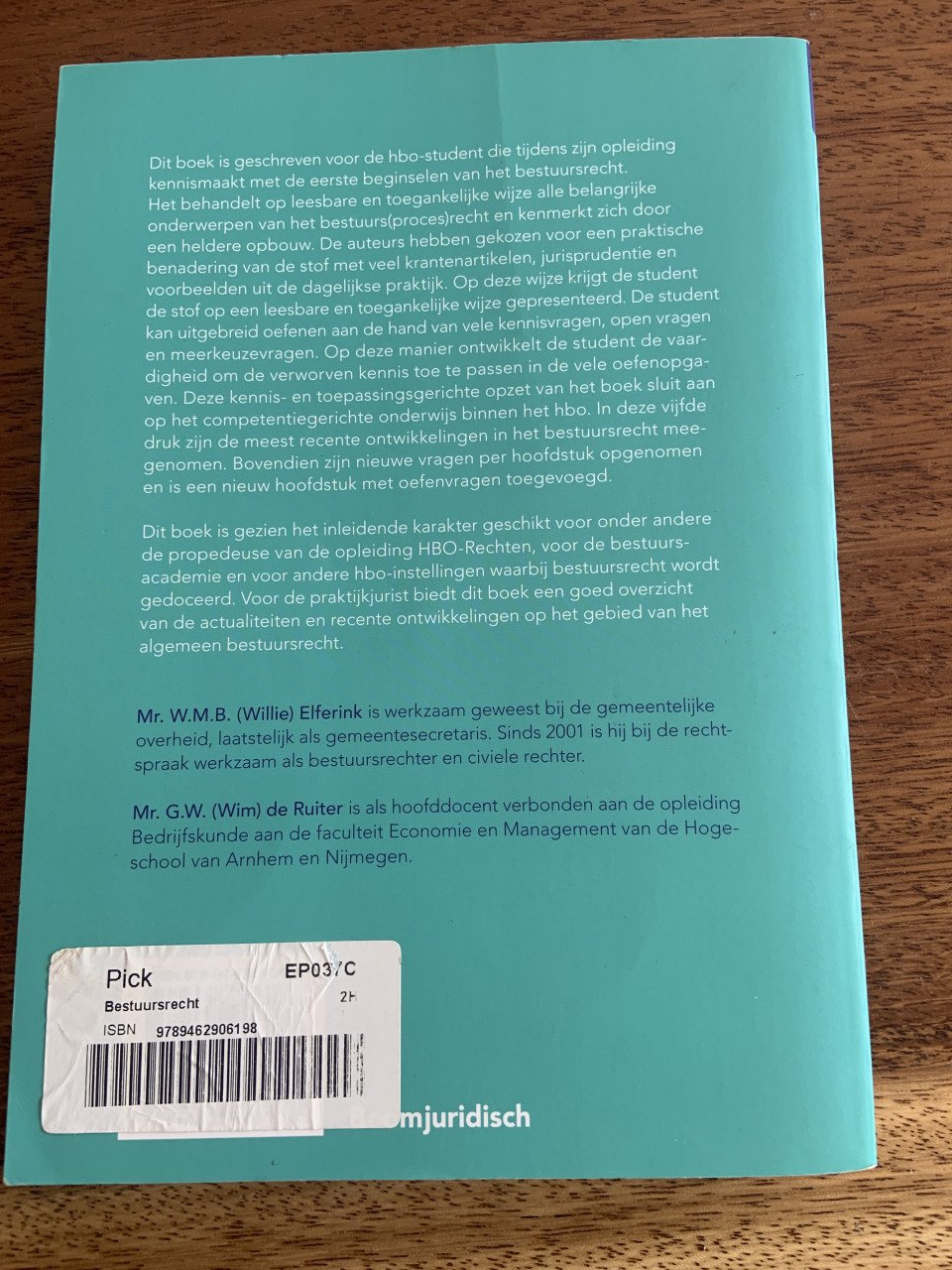 Mileukunde HBO (Avans) schoolboeken