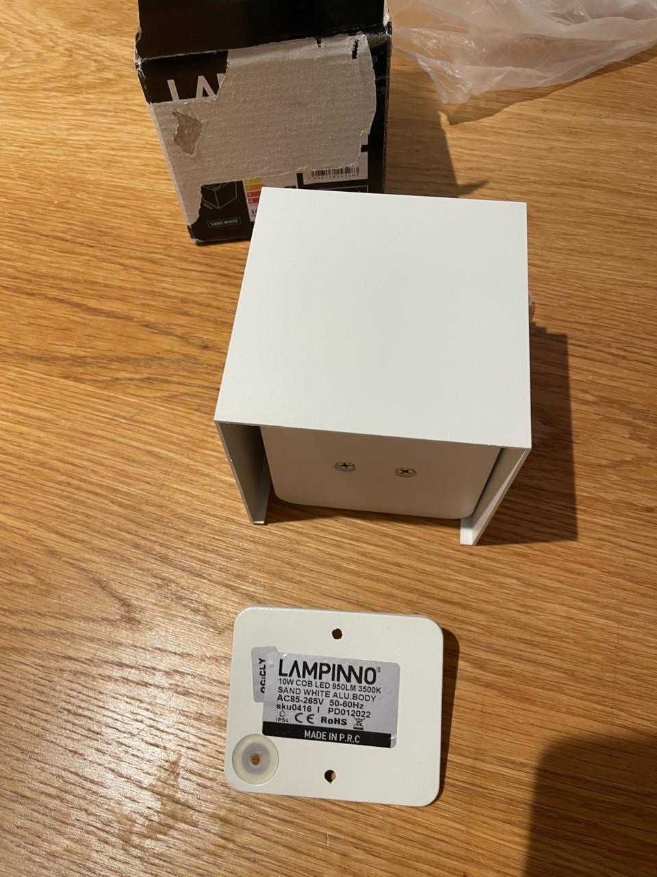 Witte kubus lamp te koop