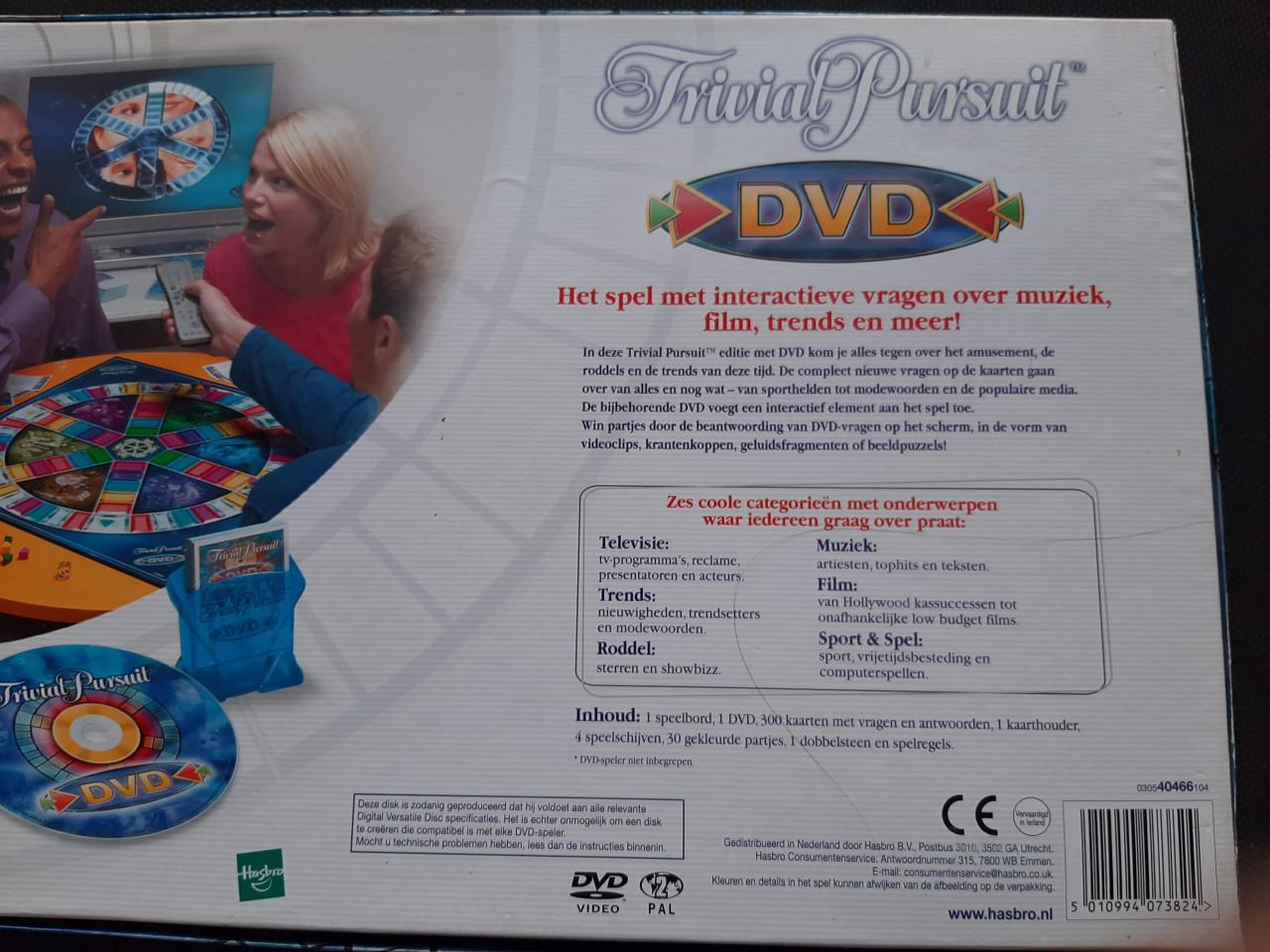 Trivial Pursuit DVD spel. Niet gebruikt !