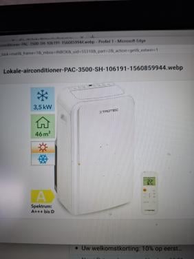 Trotec mobile airco Pac 3500SH