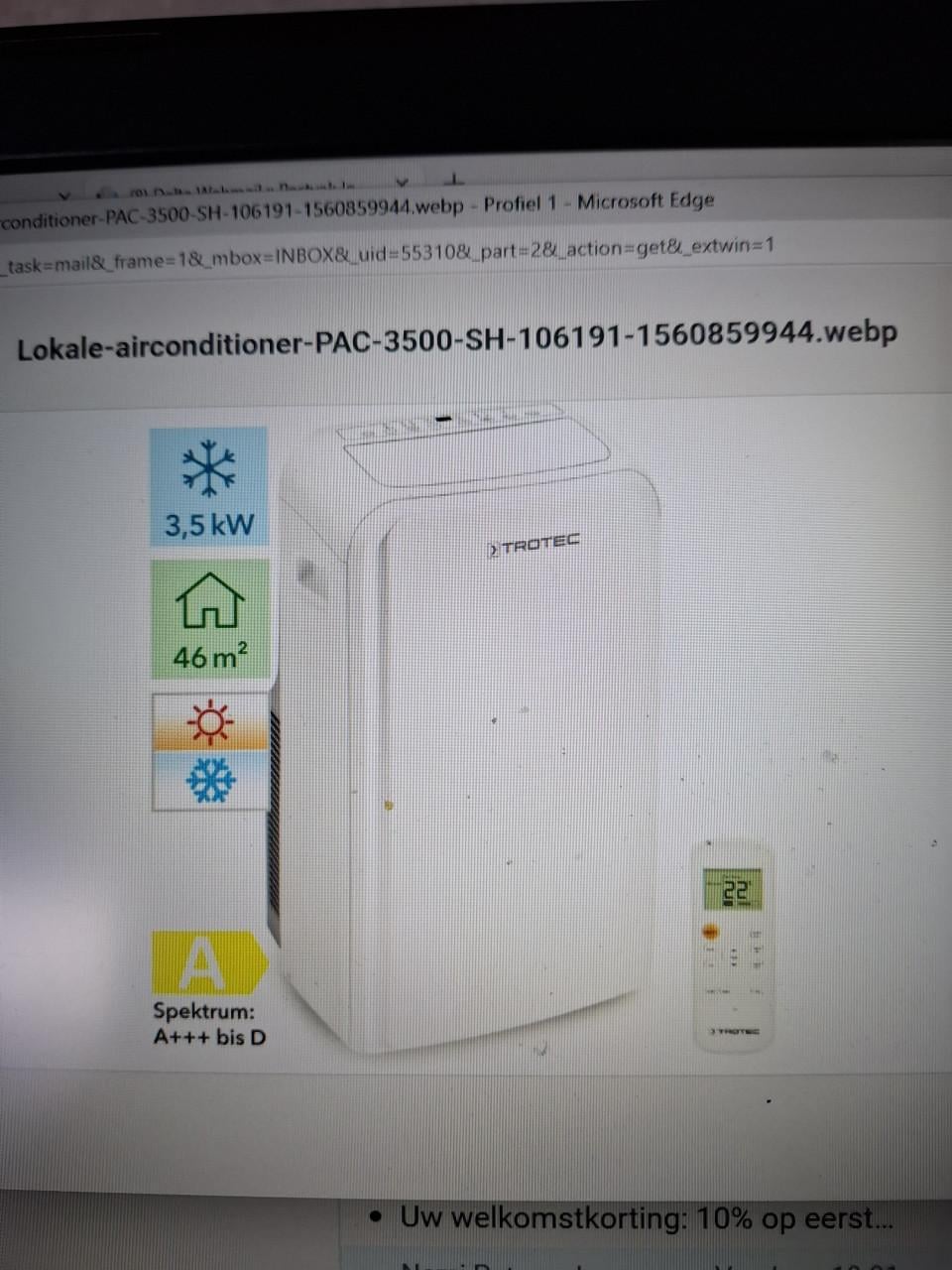 Trotec mobile airco Pac 3500SH