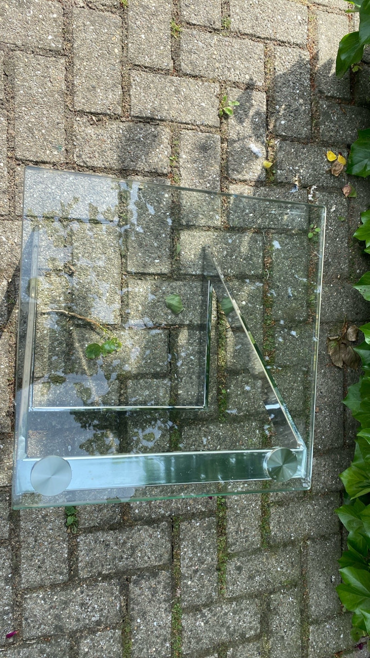 Bijzettafel glas