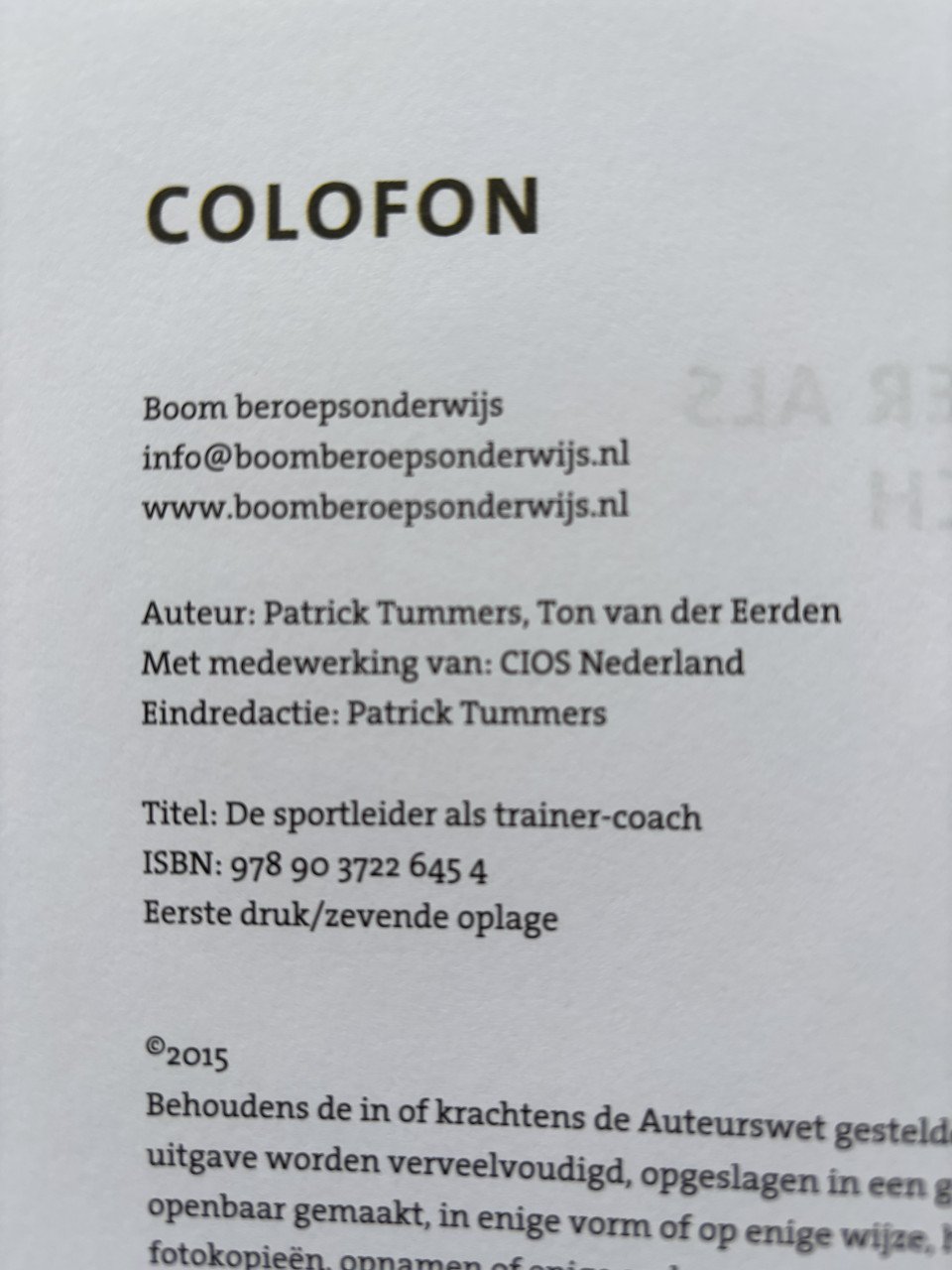 Boeken Cios coördinator buurt onderwijs en sport