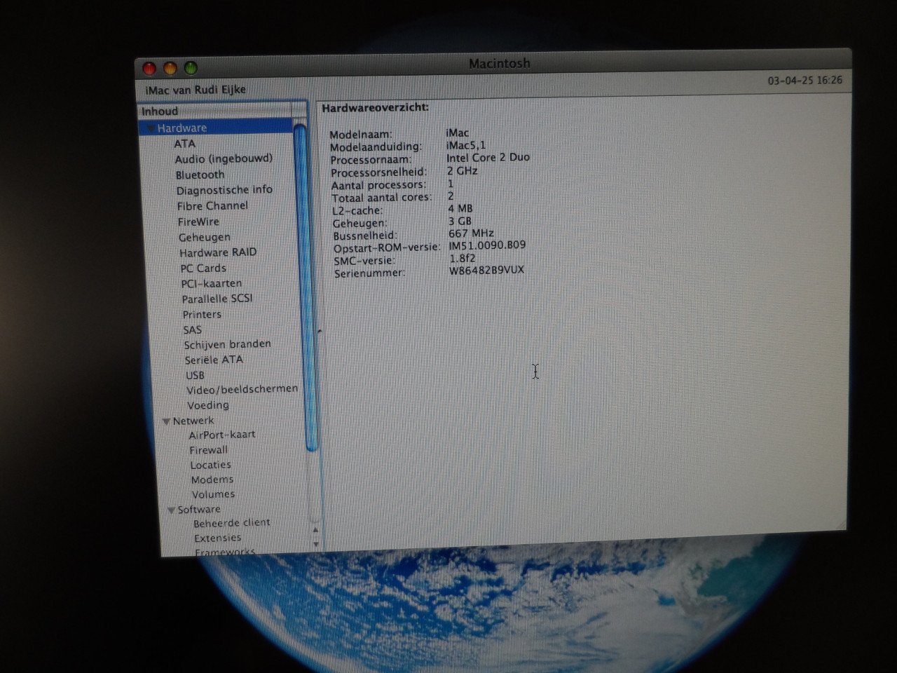 Imac 2006 Model 1208 I.Z.G.S.