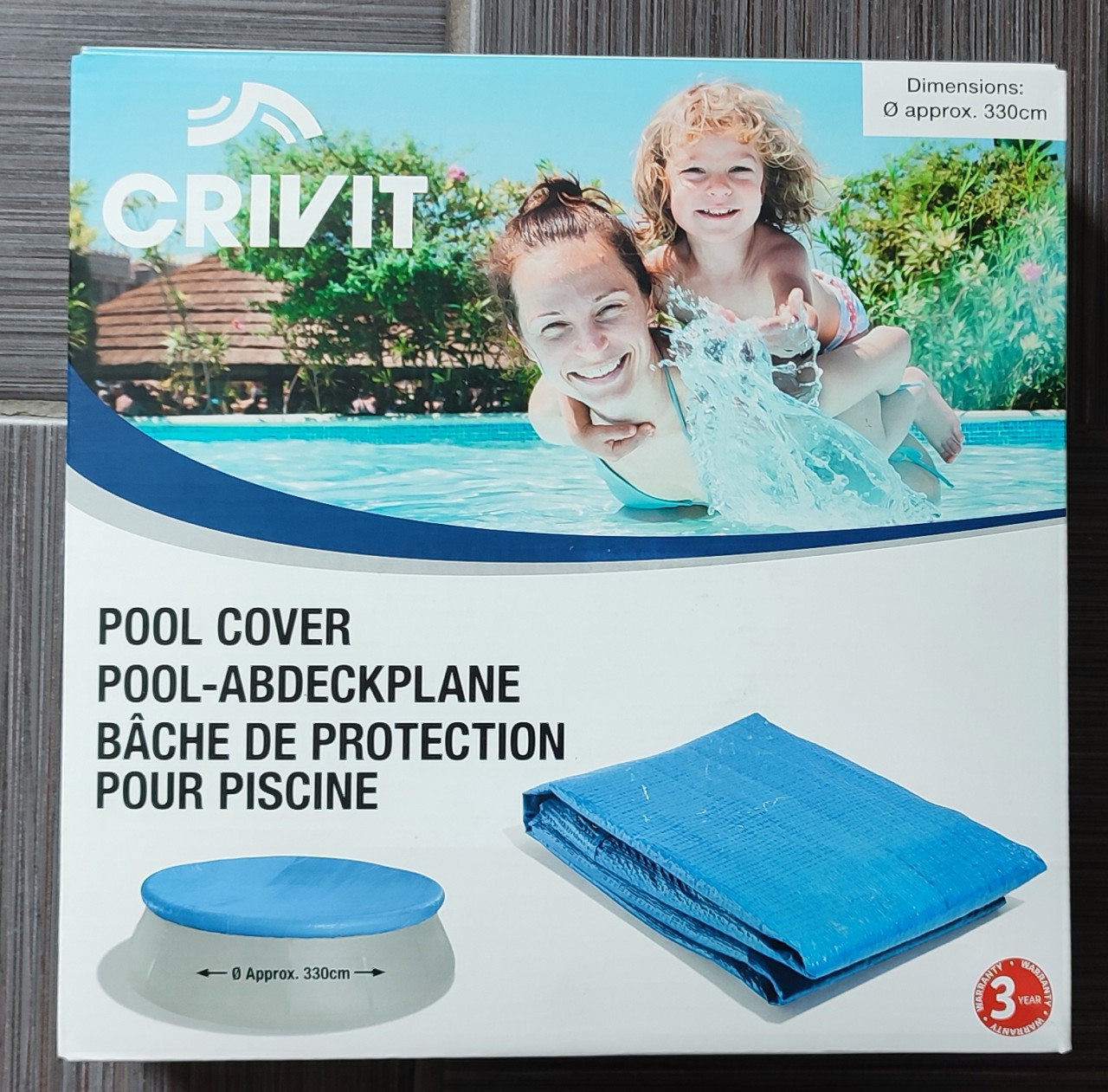 CRIVIT Zwembad afdekzeil - Nieuw