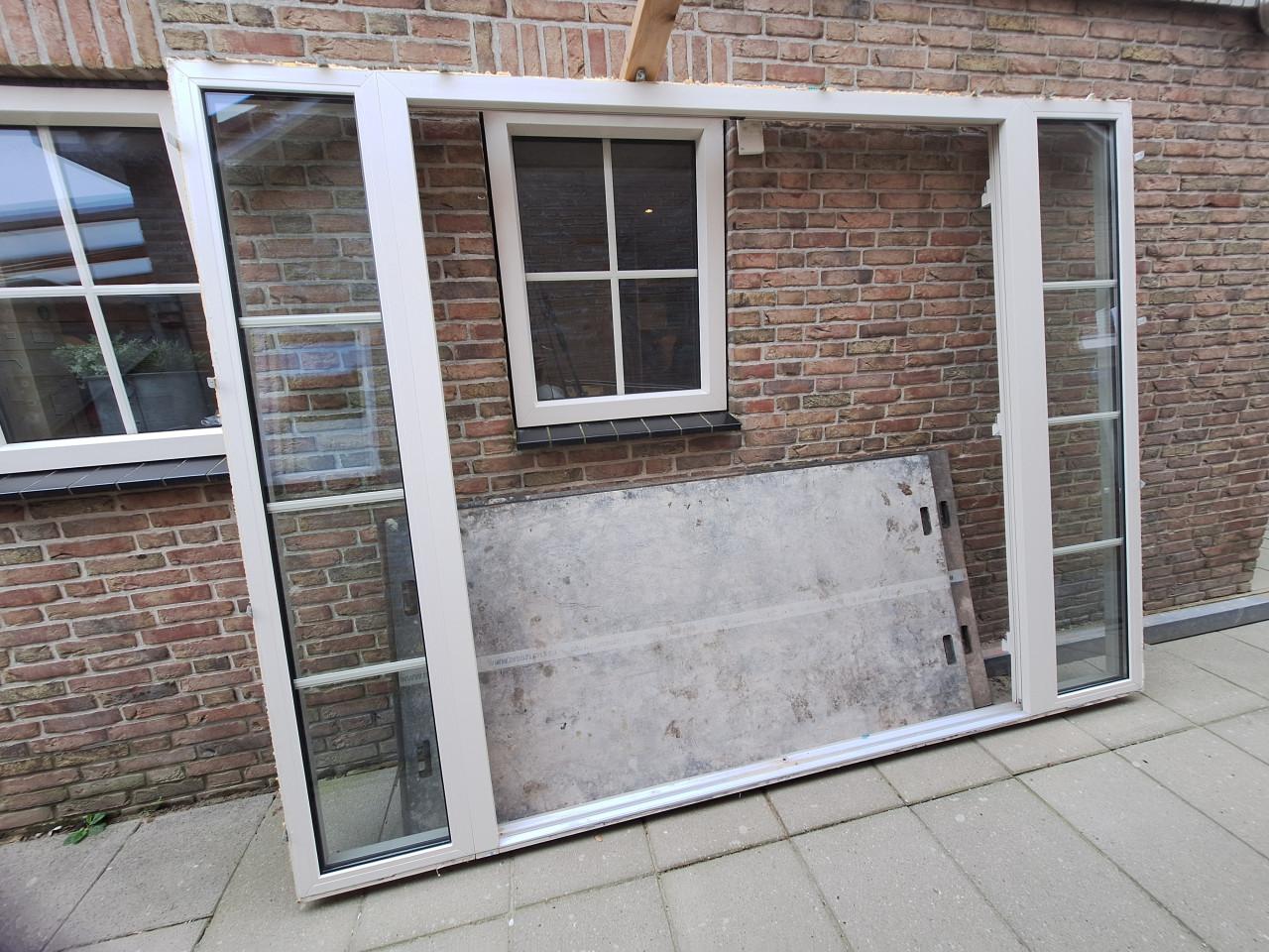 Terrasdeuren met zijlicht kunststof
