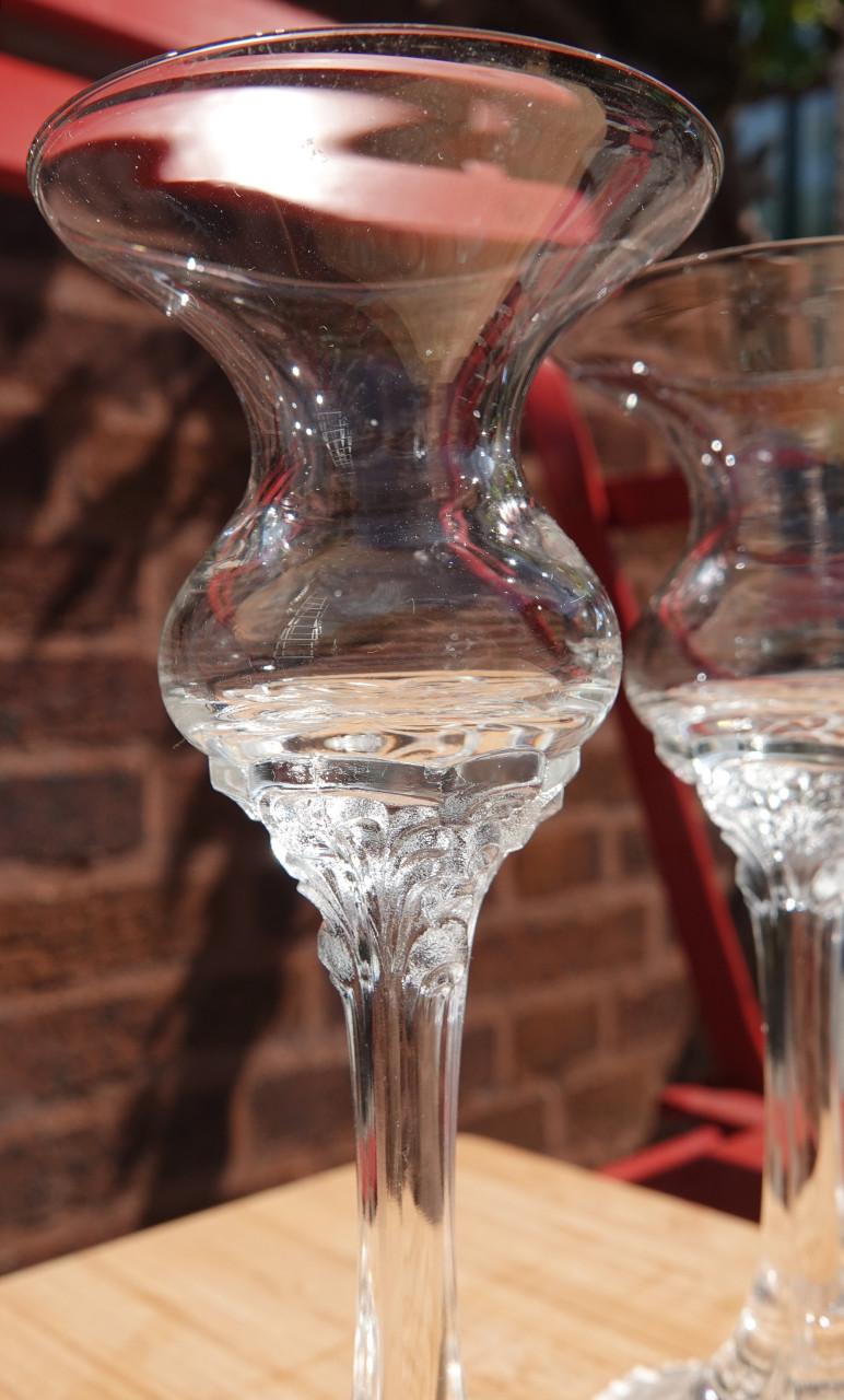 2 Rosenthal Classic Rose kristallen kandelaars Monbijou vintage