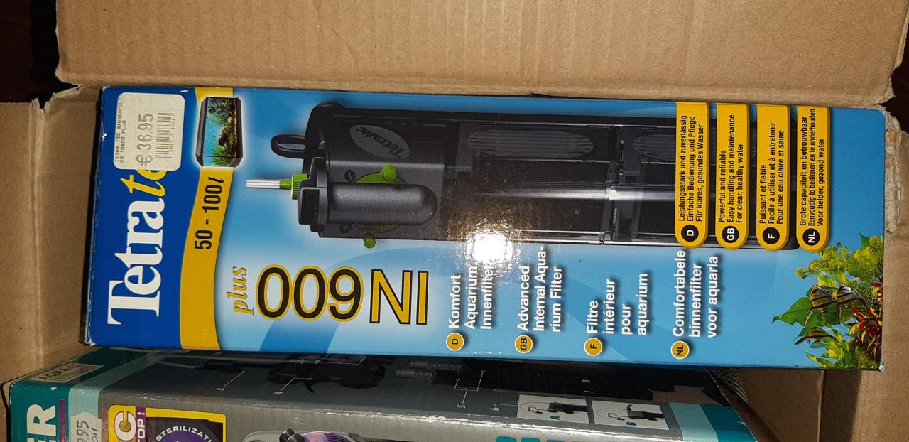 Leeg aquarium + spullen