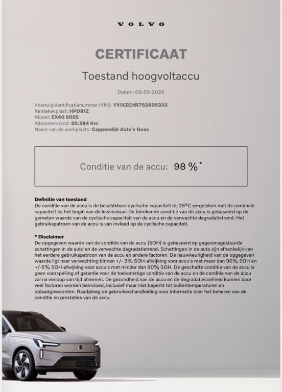 Volvo Ex40 single extended range ultra 82 kwh/252pk| full options !!