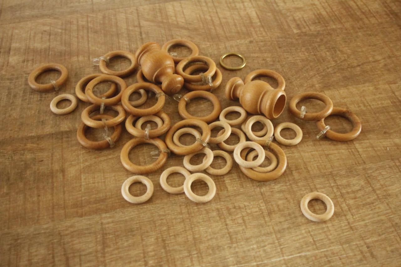 Gordijn ringen + eindpunt vd stang