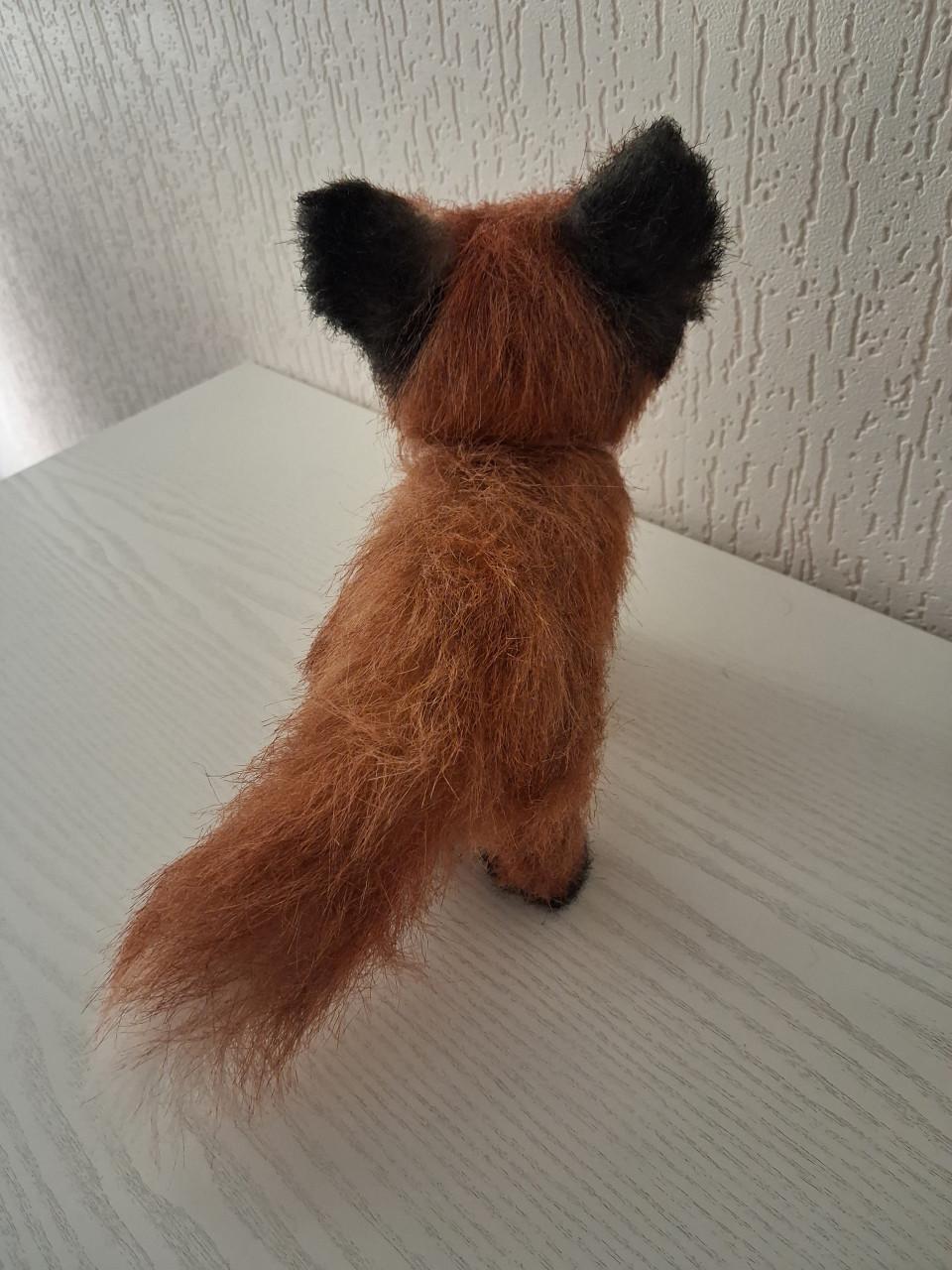 Artdoll vos pop handgemaakt