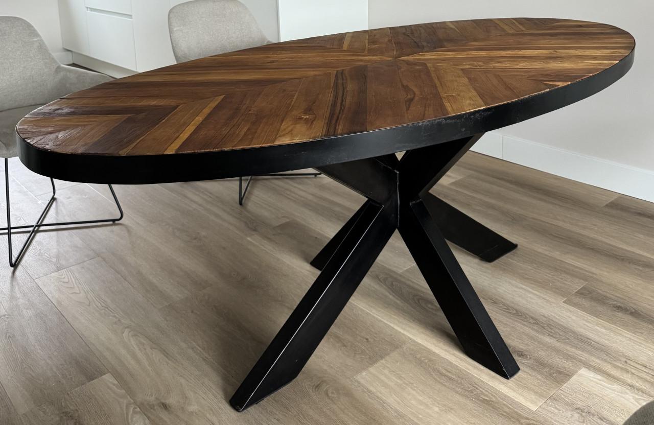 Eettafel ovaal 200x100 cm