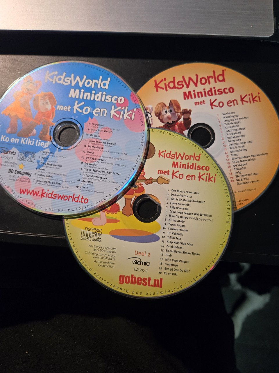 Kinder DVD's 9 stuks.