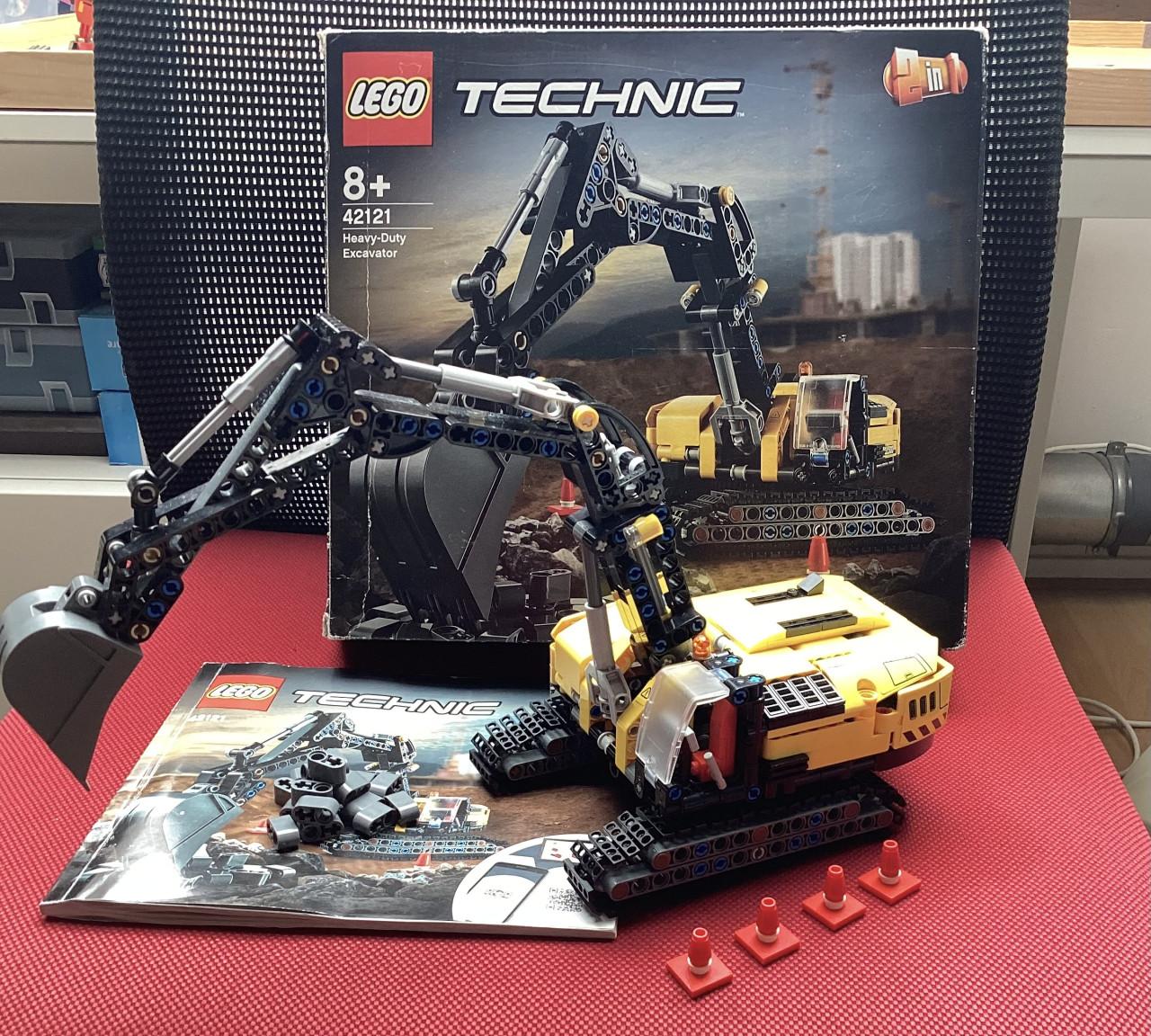 Lego Technic 42121 zware kraan, z.g.a.n compleet.