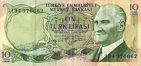 Biljetten Turkije Gebruikt & UNC