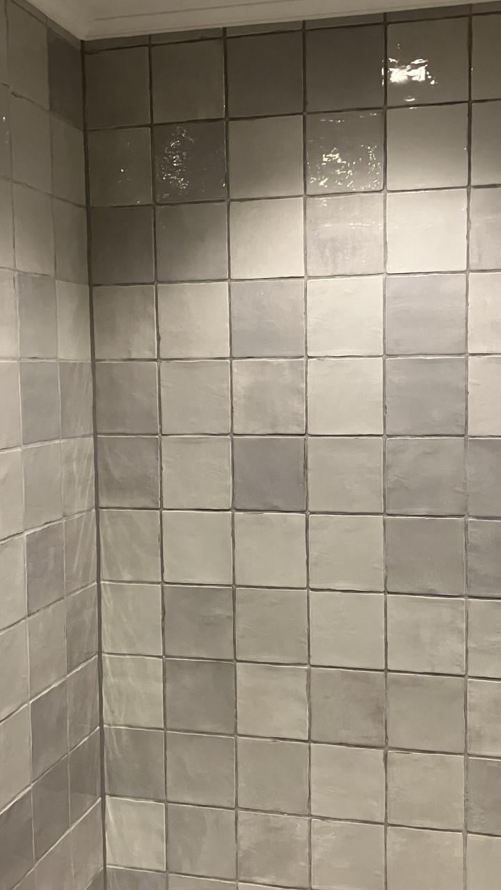 Wandtegel, grijs, 13 x 13 cm, 7,5m2