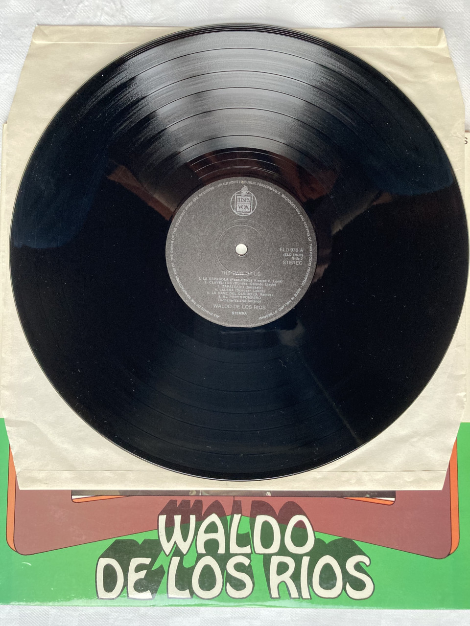 Waldo de los Rios The 2 of Us dubbel lp ELD 976 Hispavox