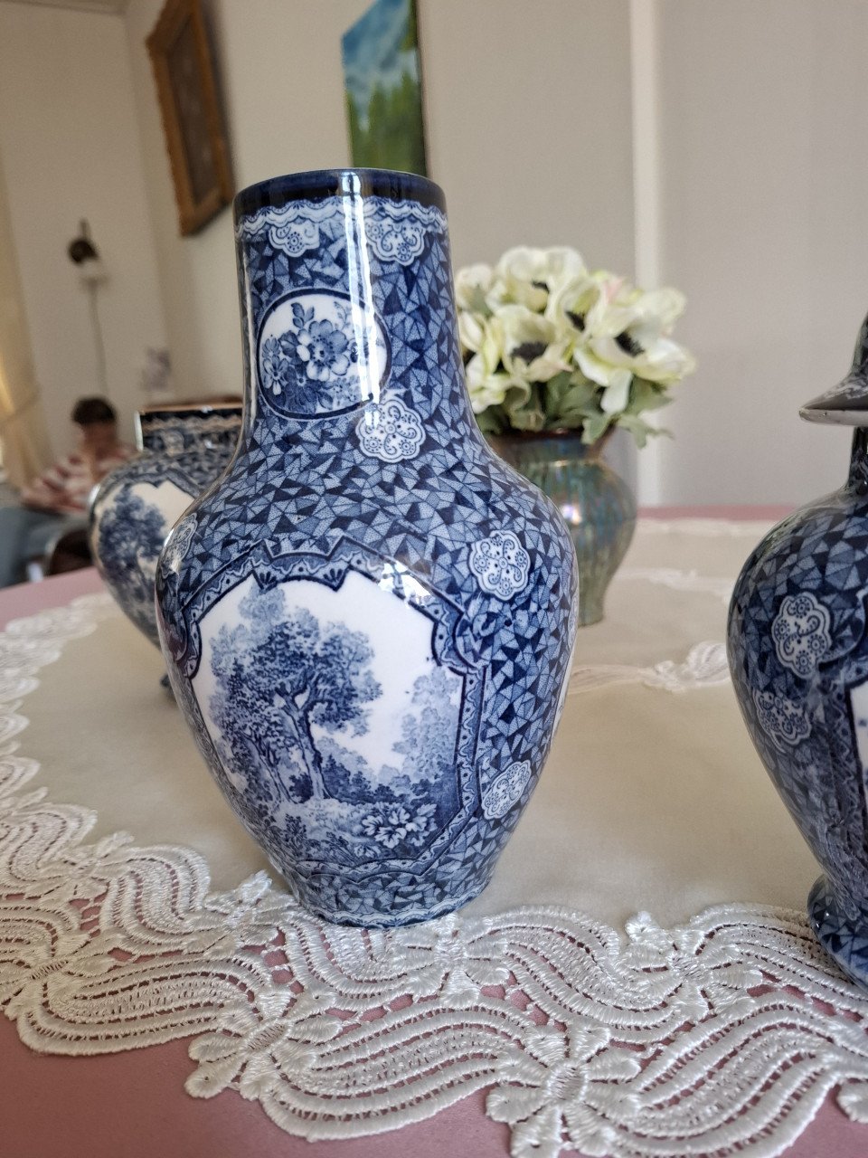 Delftsblauw  kast stel
