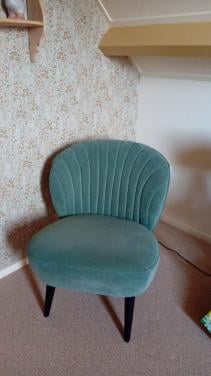 Stoel, fauteuil, groen