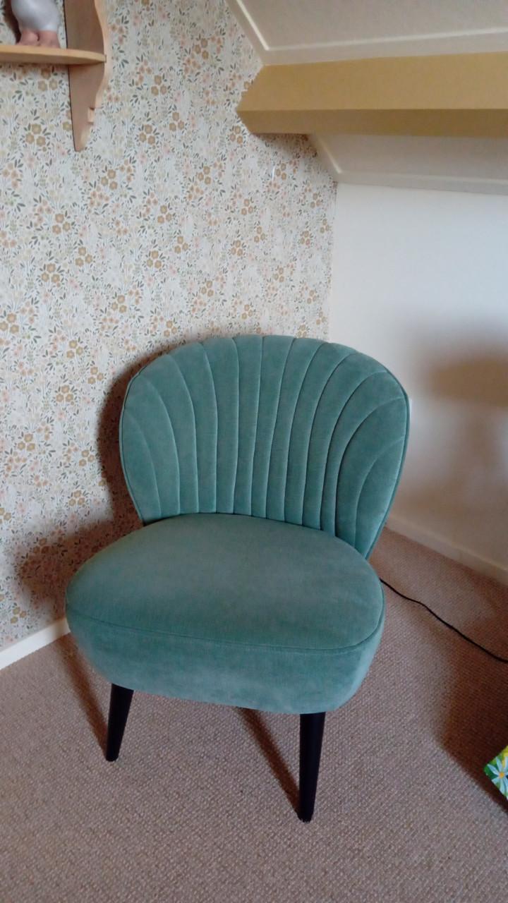 Stoel, fauteuil, groen