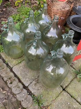 Brocante flessen 5 liter .