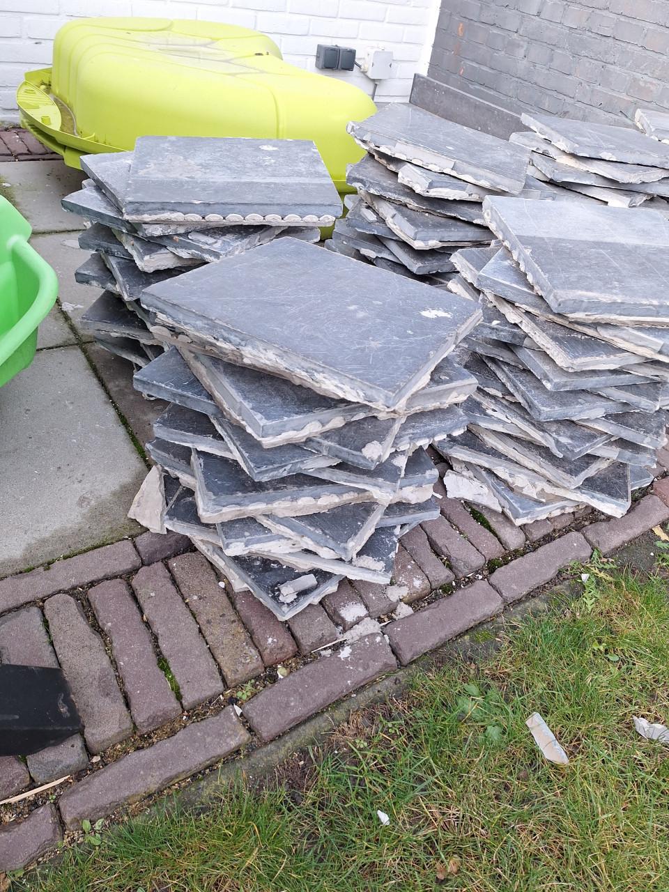 Getrommelde hardstenen tegels