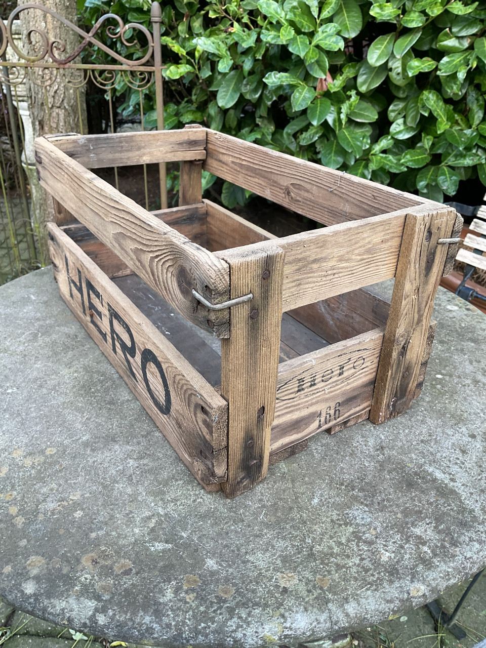 Houten krat Hero sap
