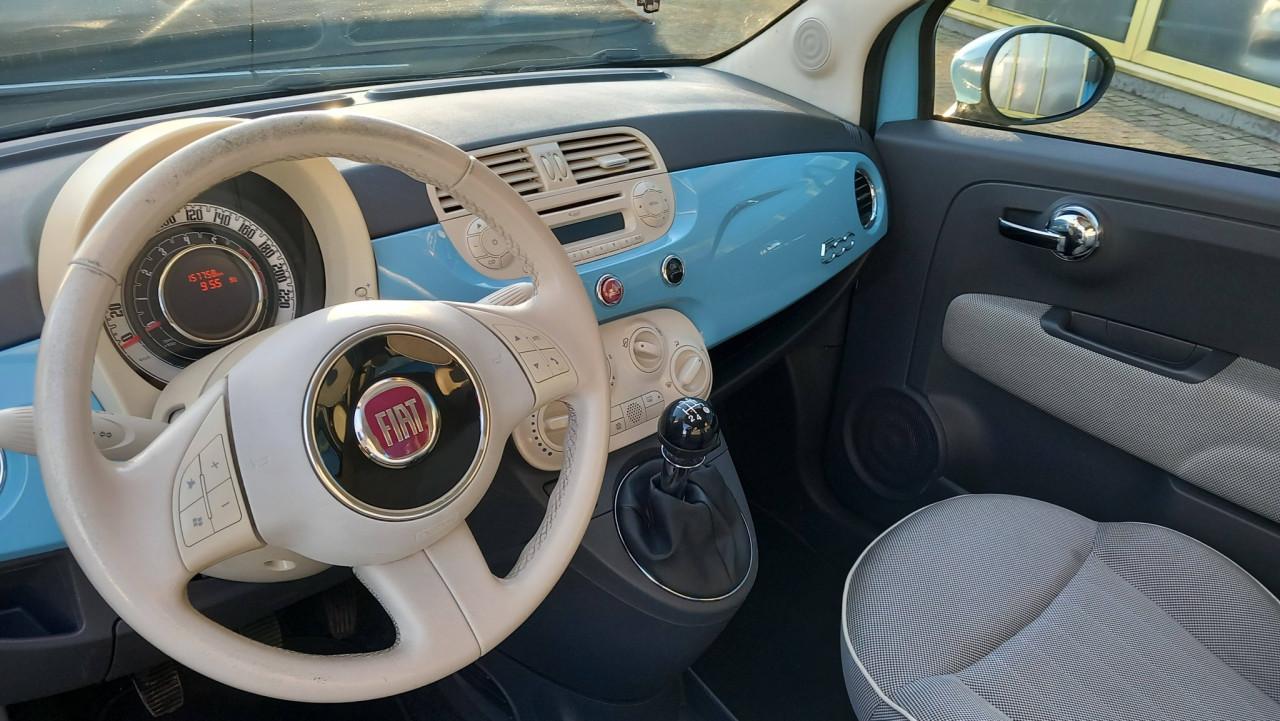 Fiat 500 0.9 TwinAir Lounge bj:2011 airco-panoramadak lm-velgen