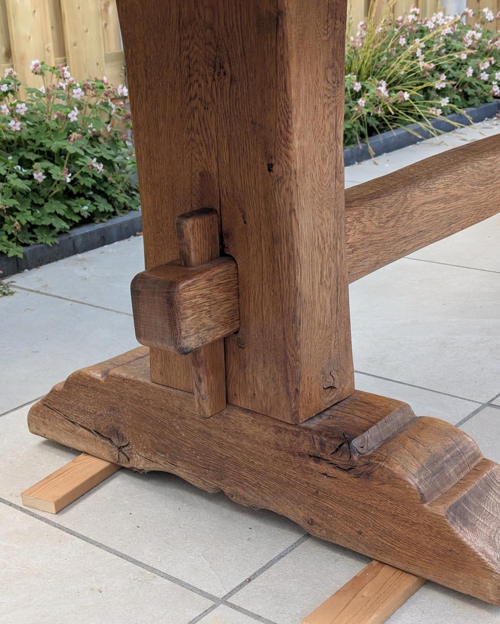 Kloostertafel, antiek 240 cm lang