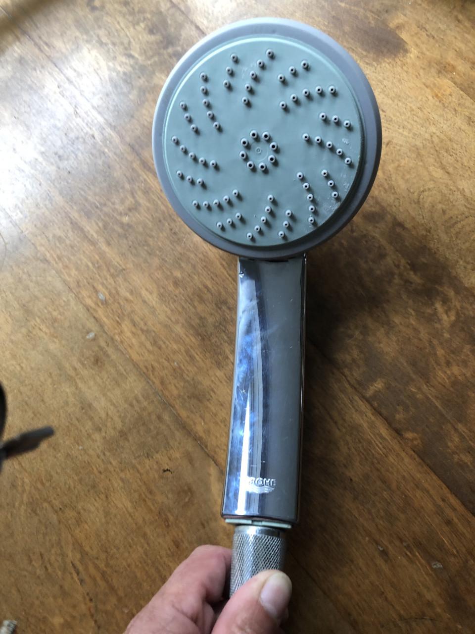Grohe thermostaat douchekraan, glijstang en douchekop