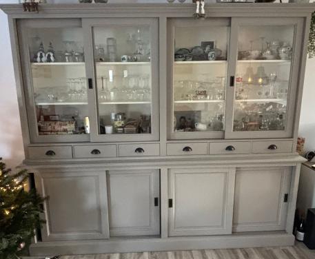 Buffetkast Napoli 220cmx258cmx53cm Oud grijs antiek
