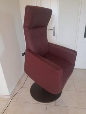 Prominent lederen Sta- op- stoel (in goede staat )