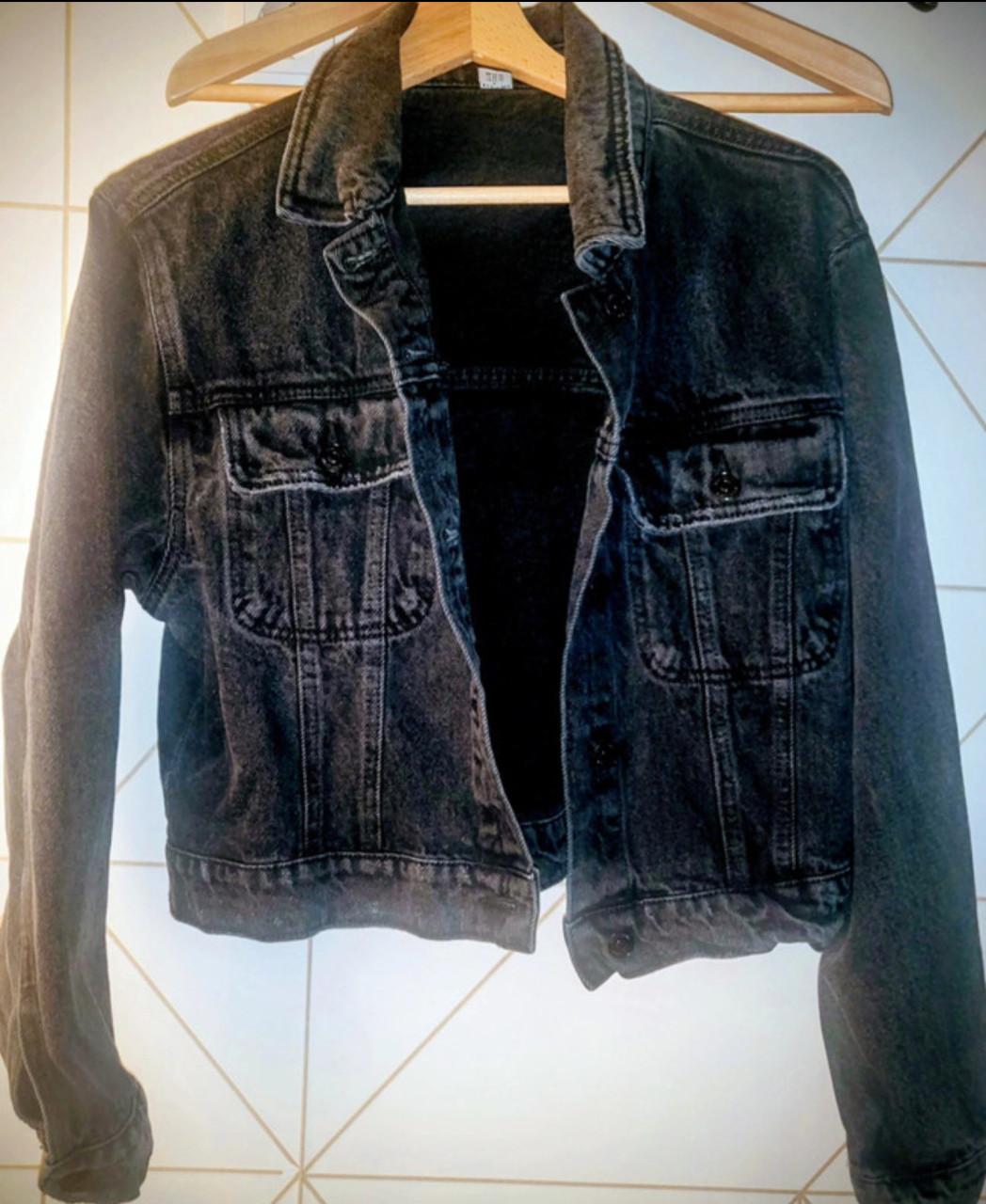 Zwart spijkerjasje L