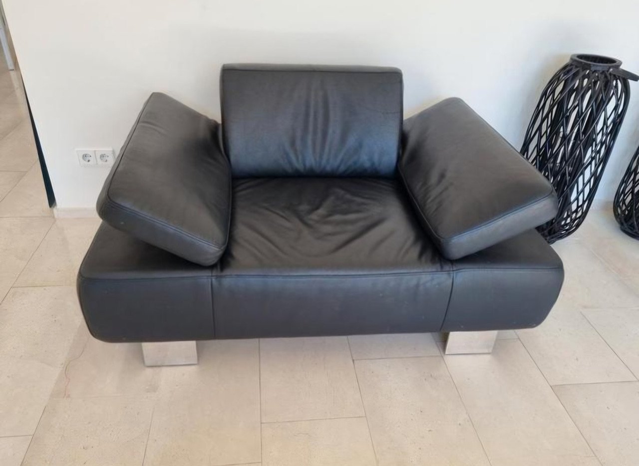 Echt ledere fauteuil van Montel