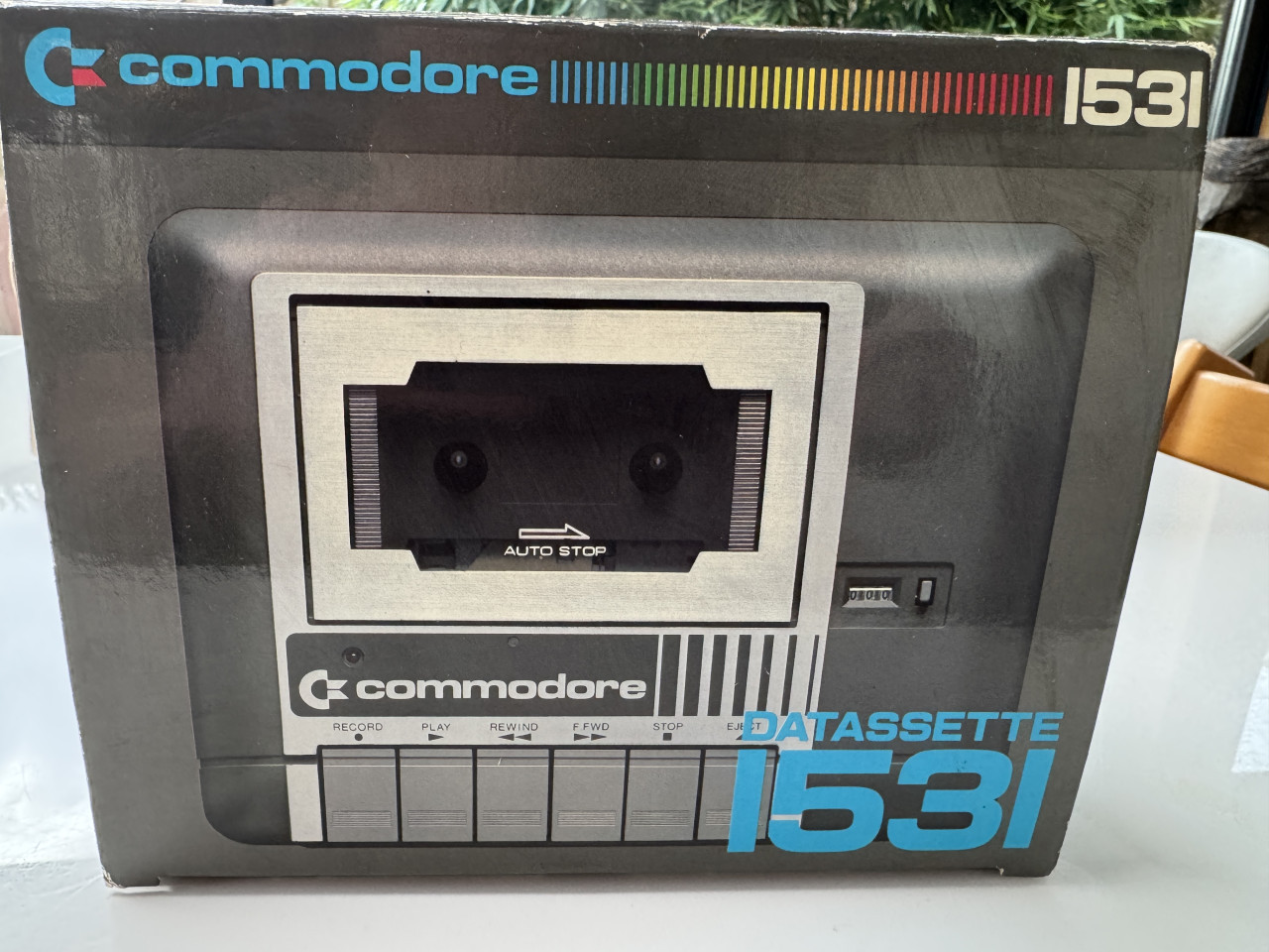 Commodore 128 computer met data recorder en joystick