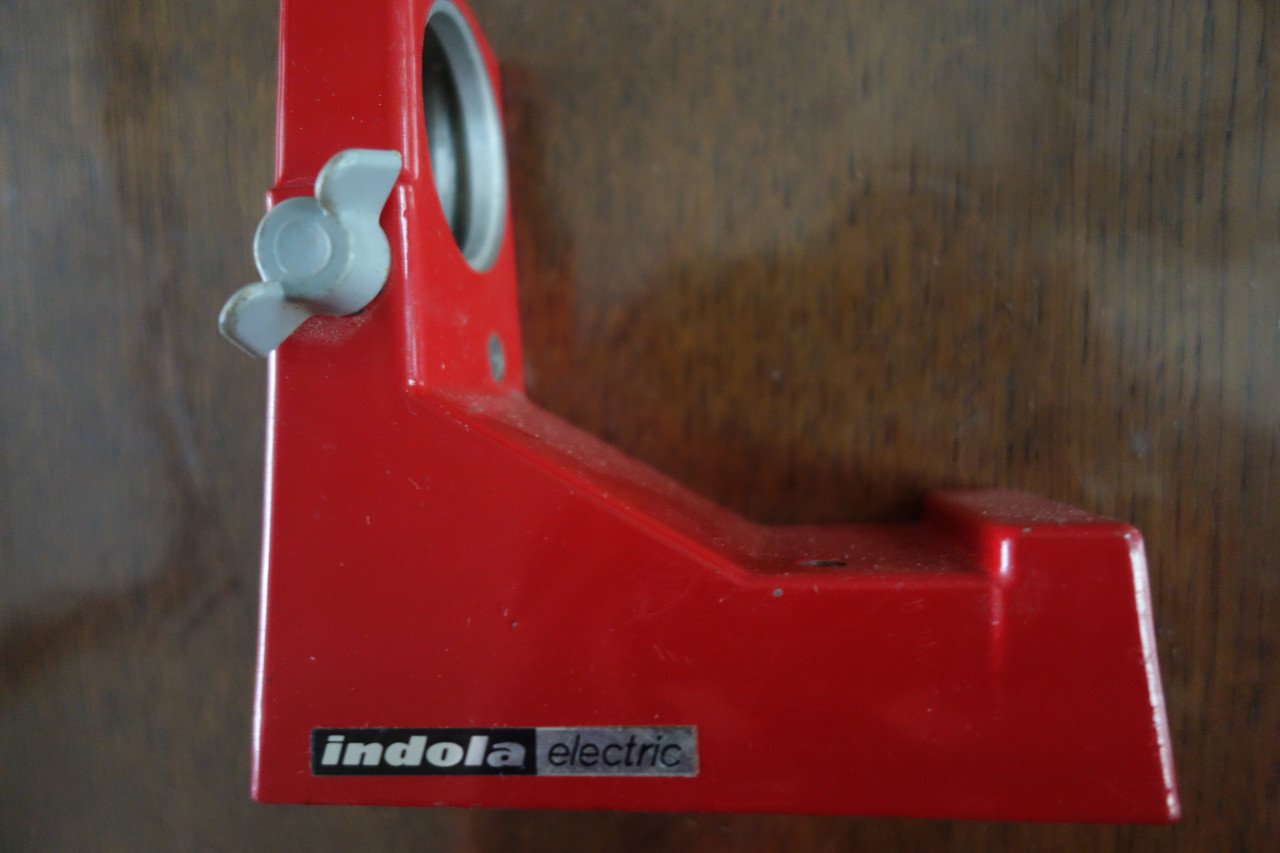 ,,INDOLA,,  horizontale vintage boormachine standaard  nog nieuw
