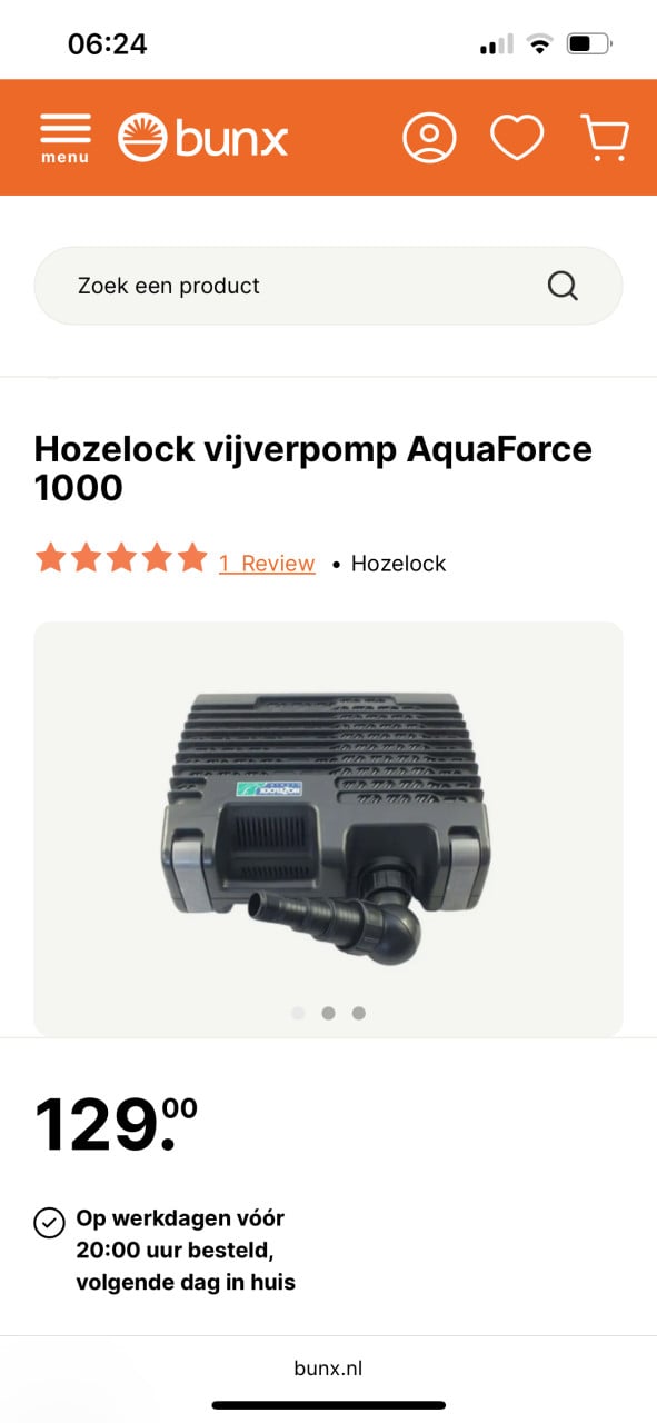 Te koop hozelock aquaforce syprio 1000 sterke en zuinige Vijverpomp