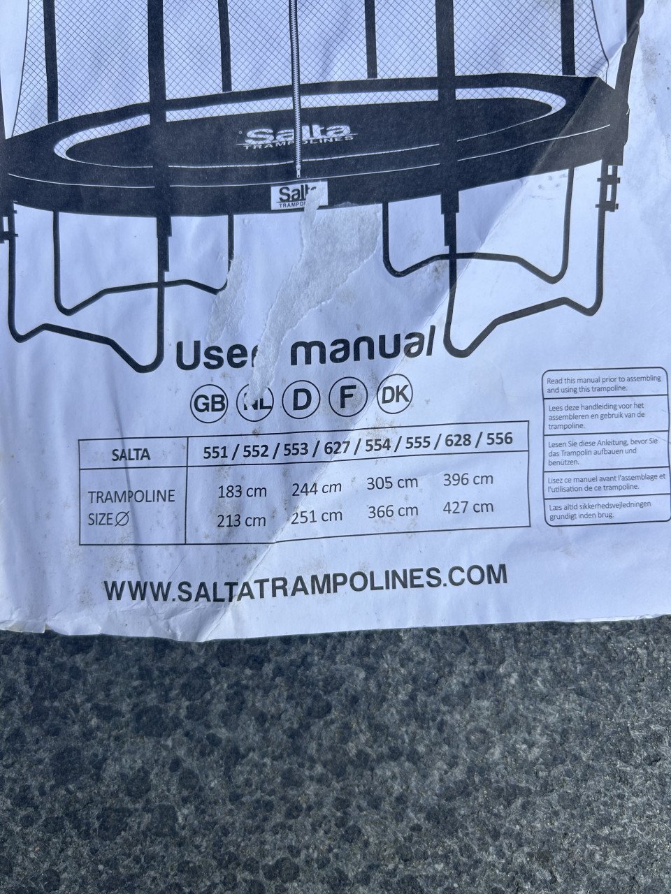 Trampoline 427 cm rond