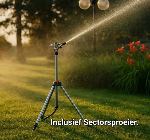 Water opvoer of beregeningspomp, watersproeier compleet set.