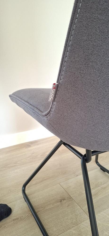 6 Xooon eetkamerstoelen in antraciet  in zeer goede staat