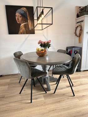 Landelijk ovale eettafel