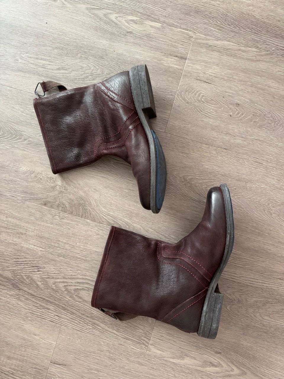 Stoere lage leren laarzen van Gaastra in maat 42