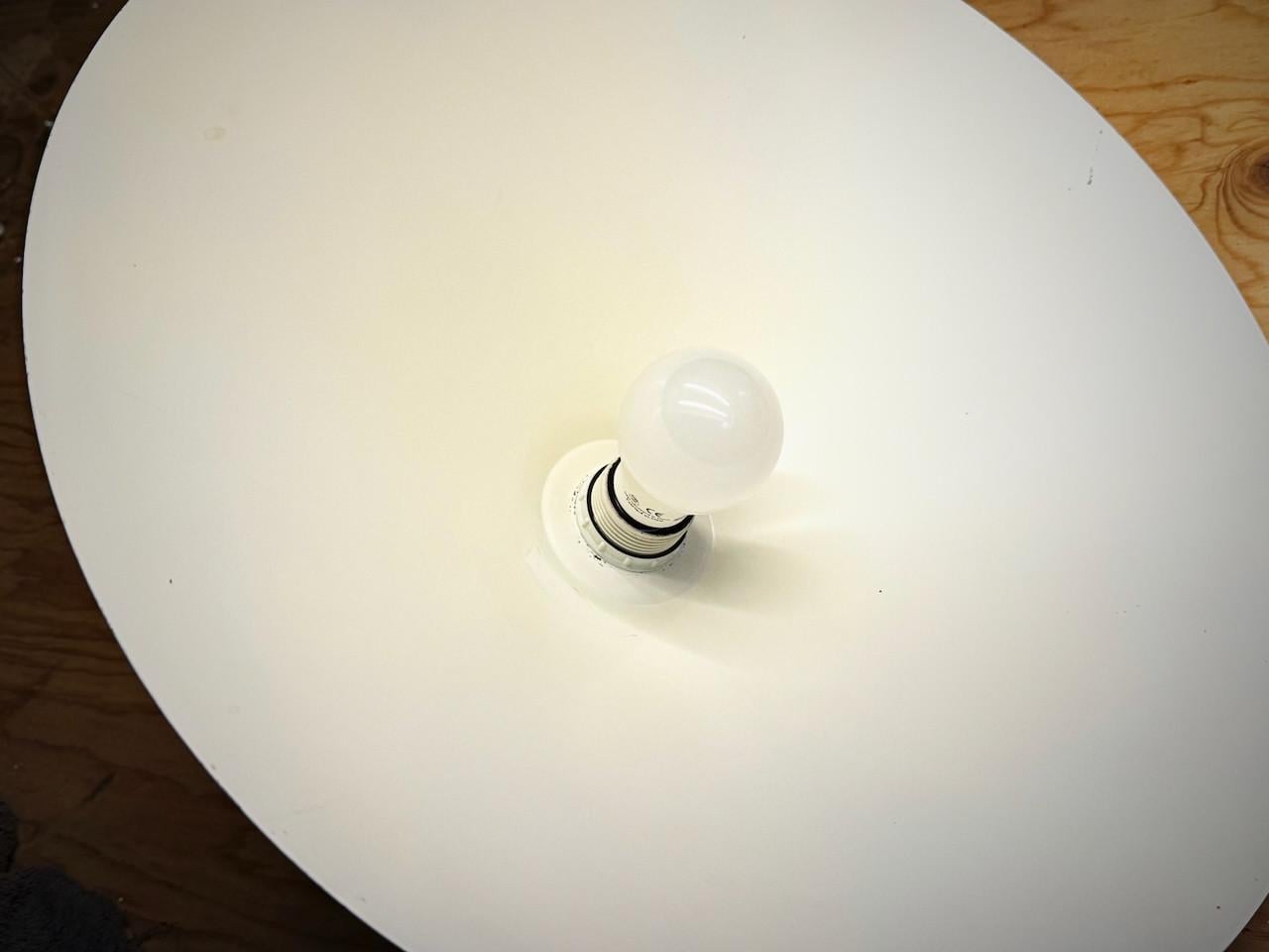 Metalen lampenkap uit de jaren '50