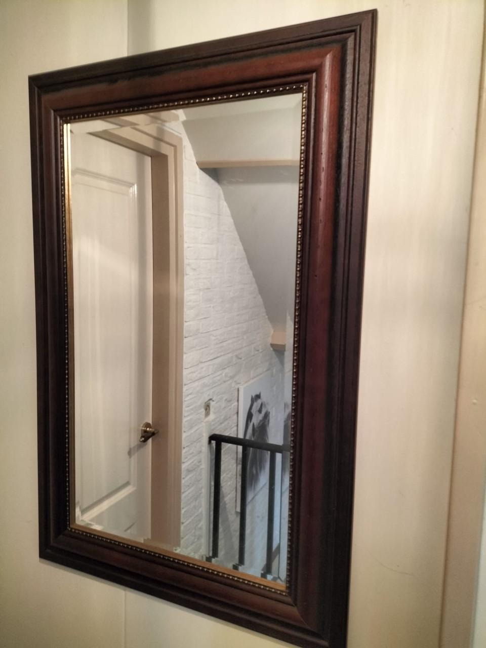 Spiegel met geslepen glas