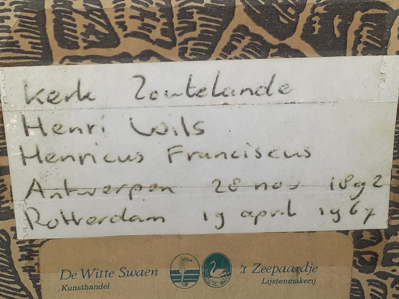 Schilderij *** Toren van ZOUTELANDE ***   1927 Ets