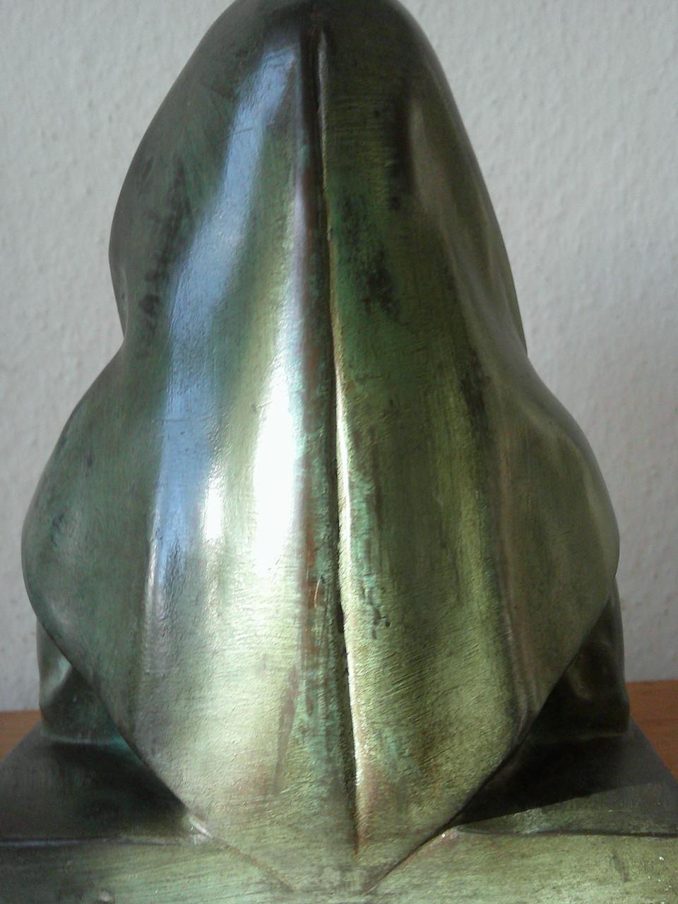 BRONZEN BEELDJE IN ART DECO ,VLAANDEREN JAREN '20 , '30.