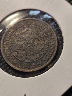 2.5 cent wilhelmina 1916