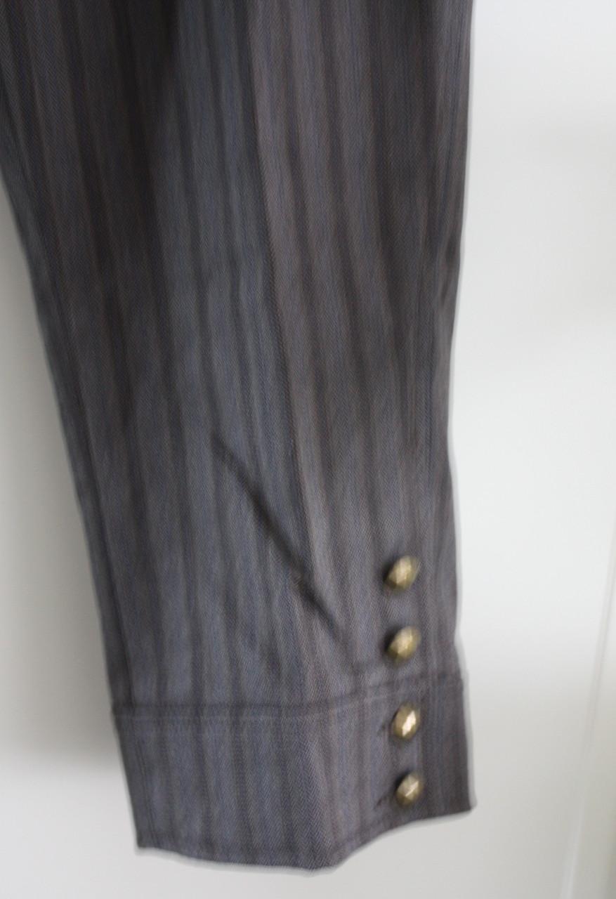 3/4 broek bruin met stepen broek maat 38