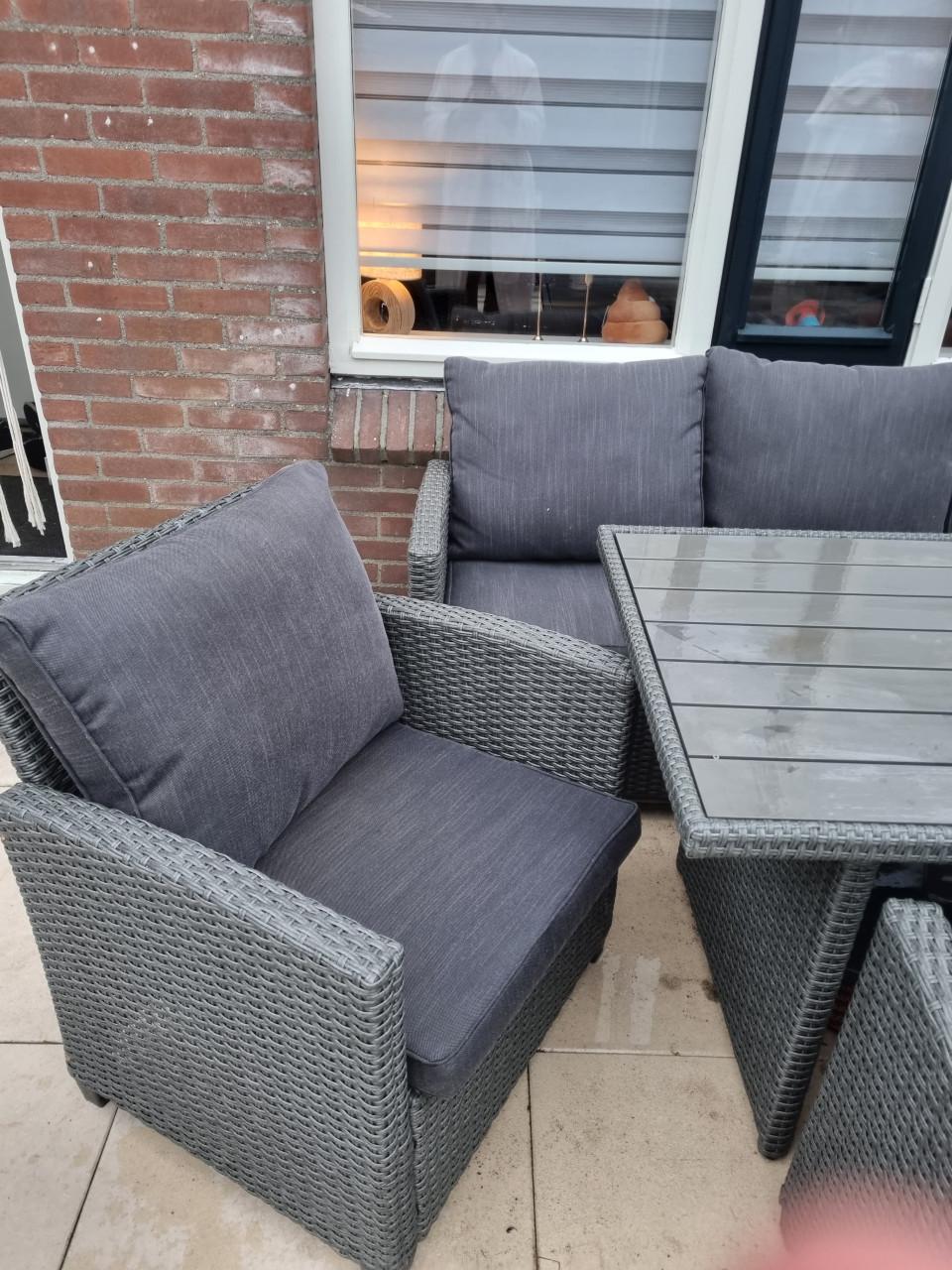 Loungeset 5 persoons Grijs/Antraciet