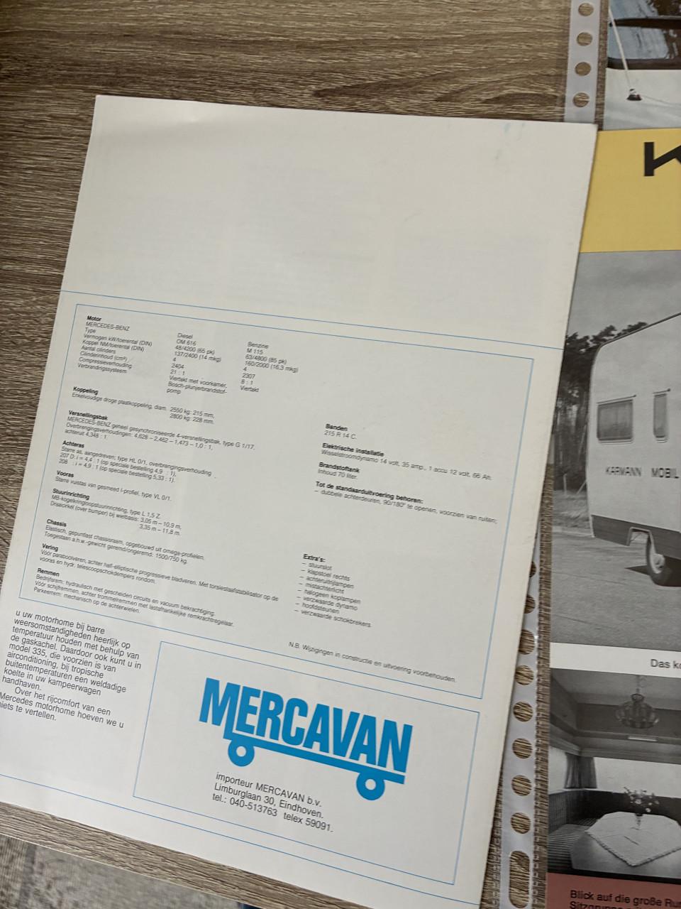 Mercedes 207 208 camper folders